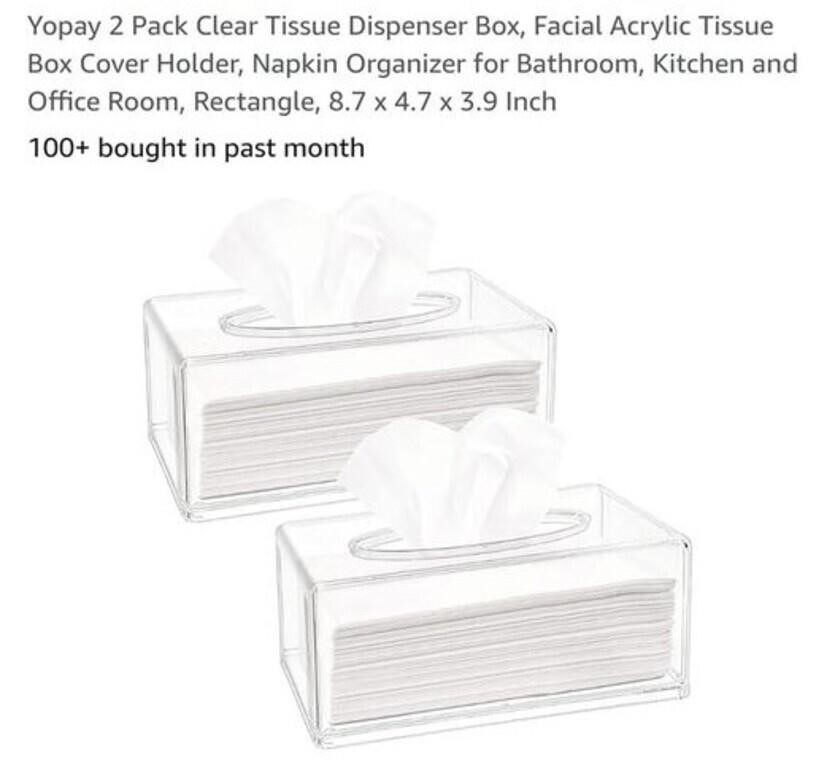 MSRP $23 2 Pack Tissue DIspensers