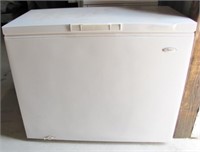 Whirlpool chest freezer, dent in lid, works