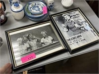 2PC I LOVE LUCY FRAMED PICS
