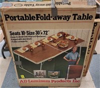 Portable Fold-Away Table- In Box,