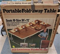 Portable Fold-Away Table- In Box,