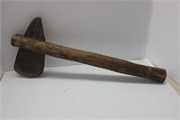 VERY OLD WOODEN TOMAHAWK STAGE PROP