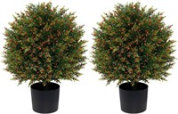 2 Pack: 22' UV Resistant Topiary Ball Tree