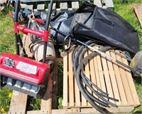 Pallet with electric snow shovel, Craftsman