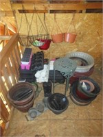 Large assortment of garden items including