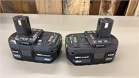 Ryobi 4ah Batteries