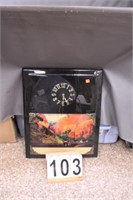 Mountain Scene Clock 22.5"  X 18.75"