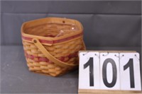 Longaberger Basket W/ Liner 1987