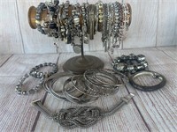Silver Bangles & Bracelets Costume Jewelry