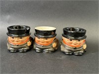 Set of Three Goebel Chimney Sweeper Egg Cup