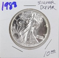 1988 1 OZ .999 Silver Liberty Dollar Coin