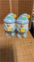 Pair of gnome canisters