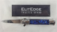 ElitEdge Milano collection blue  stiletto knife