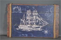 Wooden Ship Sign
