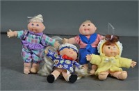 4 Tiny Cabbage Patch Kids Dolls