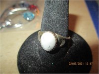 Sterling Howlite Stone Ring-3.5 g