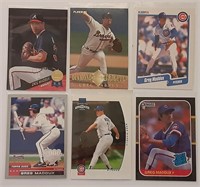 6 GREG MADDUX BASEBALL CARDS