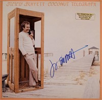 Jimmy Buffett signed Coconut Telegraph album