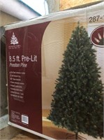 8.5ft pre-lit Christmas tree