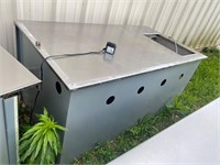 Subway stainless checkout stand unitt