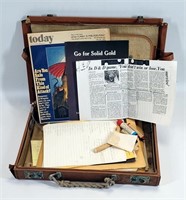 Vintage Briefcase w Asst'd Dungeons & Dragons Pape