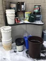 BUCKETS AND DECK BOX