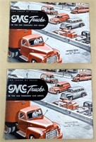 2pcs- 1950s GMC Trucks Sales broch. - Galion, OH