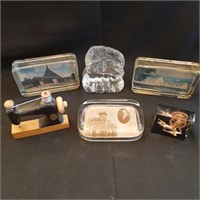 Vtg Paperweight and Ornamentals Lot