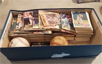 BOX OF BASBALL CARDS-  ASSORTED YEARS AND BRANDS