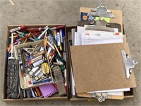 Assorted Clipboards, Notepads, Binders and