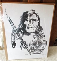 Artwork Signed & Numbered - "apache" ~ 11" X 14"