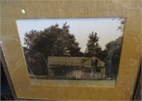 Photo Of Barn In Rustic Frame & Matting