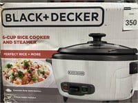 BLACK DECKER 6 cup RICE COOKER AND STEAMER