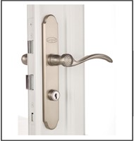 QuickFit Nickel Lockable Storm Door Handleset