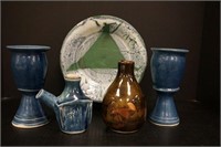 Ceramic pottery collection by Dallas artist Helen