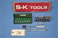 SK 3/8" dr incl 3/8" to 3/4" swivels and more