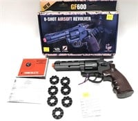 GF600 8 Shot Airsoft revolver in box with