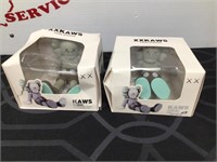 (2) XXKaws Trendy Ornaments Figures Lot