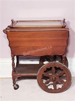 TEA WAGON WITH DRAWER & TRAY