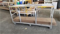 Aluminum Shop Cart 80"L 24W 42T