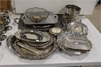 LOT OF ASSORTED SILVERPLATE