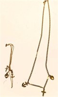 14K Gold necklaces- 8.4 grams total weight