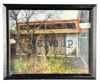 2011 MIKE HAGAN "GIVE UP" LIGHTED PHOTO BOX