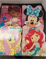Assorted children coloring books