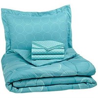 5-Pc Microfiber Bed Set  Twin  Teal