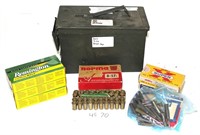 AMMO CAN OF MIXED AMMUNTION 8MM, 45-70, 35, 7.7