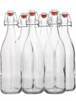 New Flip Top Glass Bottle [1 Liter / 33 fl. oz.]