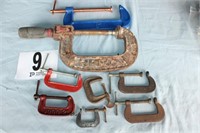 Assorted C-Clamps