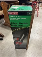CRAFTSMAN ELECTRIC CHAINSAW IN BOX