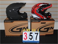 TWO(2) GMAX ADULT SIZE 2X HELMETS